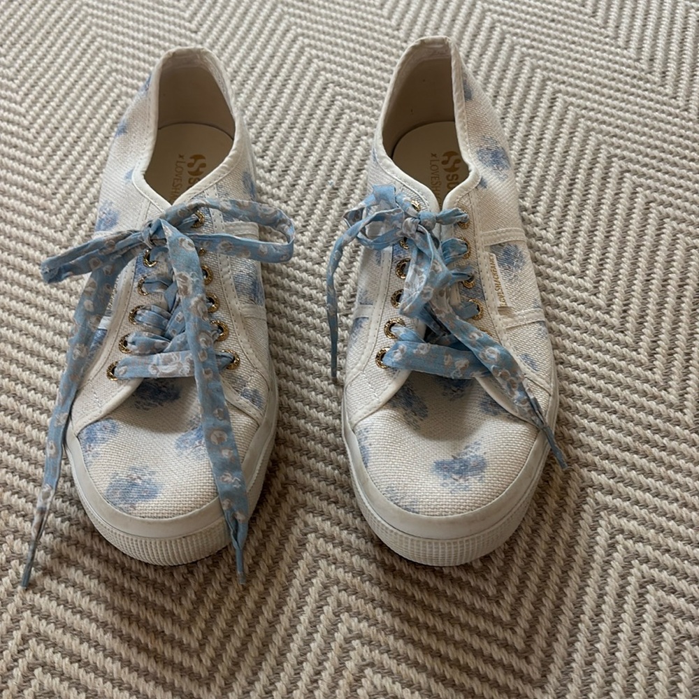 Superga x LoveShackFancy sneakers.